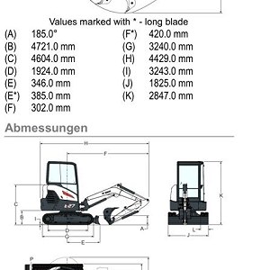 Minigrävmaskin, Bobcat E27
